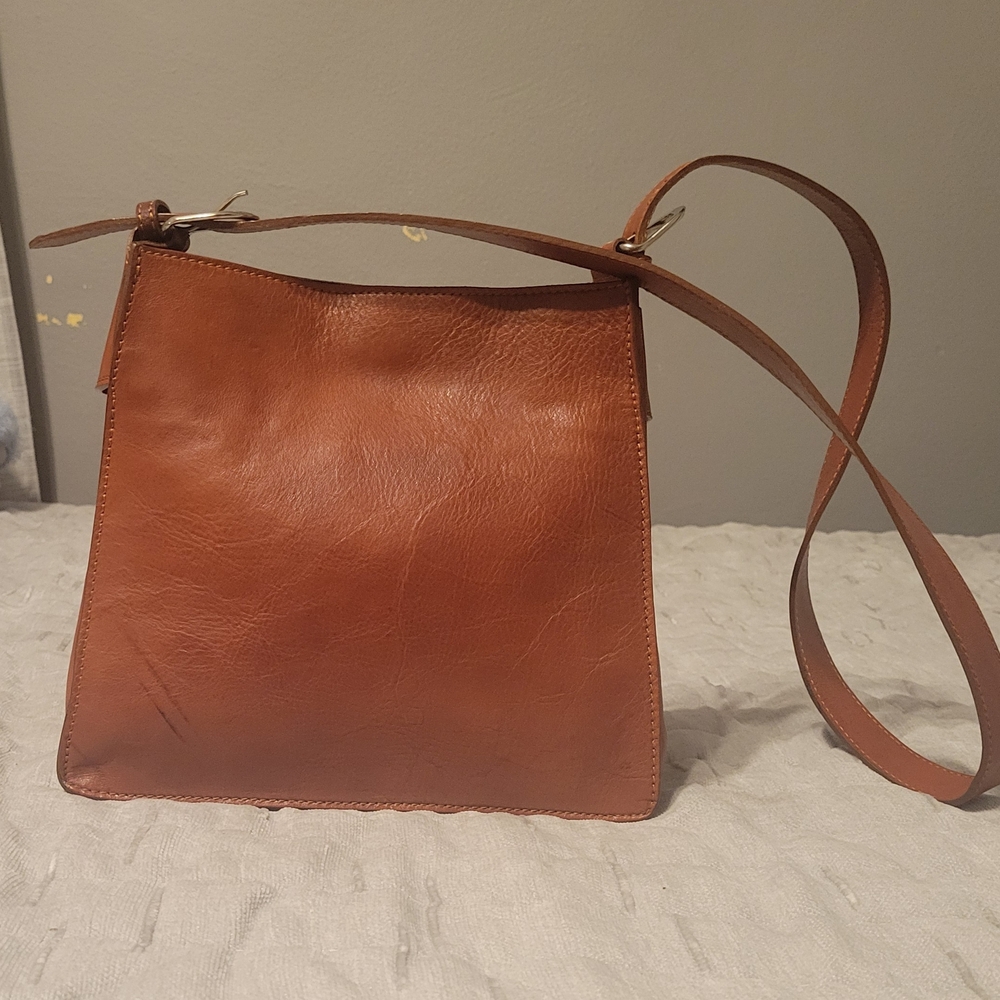 Vintage Field Manor Brown Leather Bag